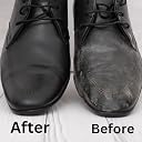 ROGZI Black Shoe Shine Kit: Premium Shoe Shine Brush & Deep Black Shoe Cream (60g) | Restores Faded Color, Hides Scuffs & Provides High Shine for Dress Shoes gallery image
