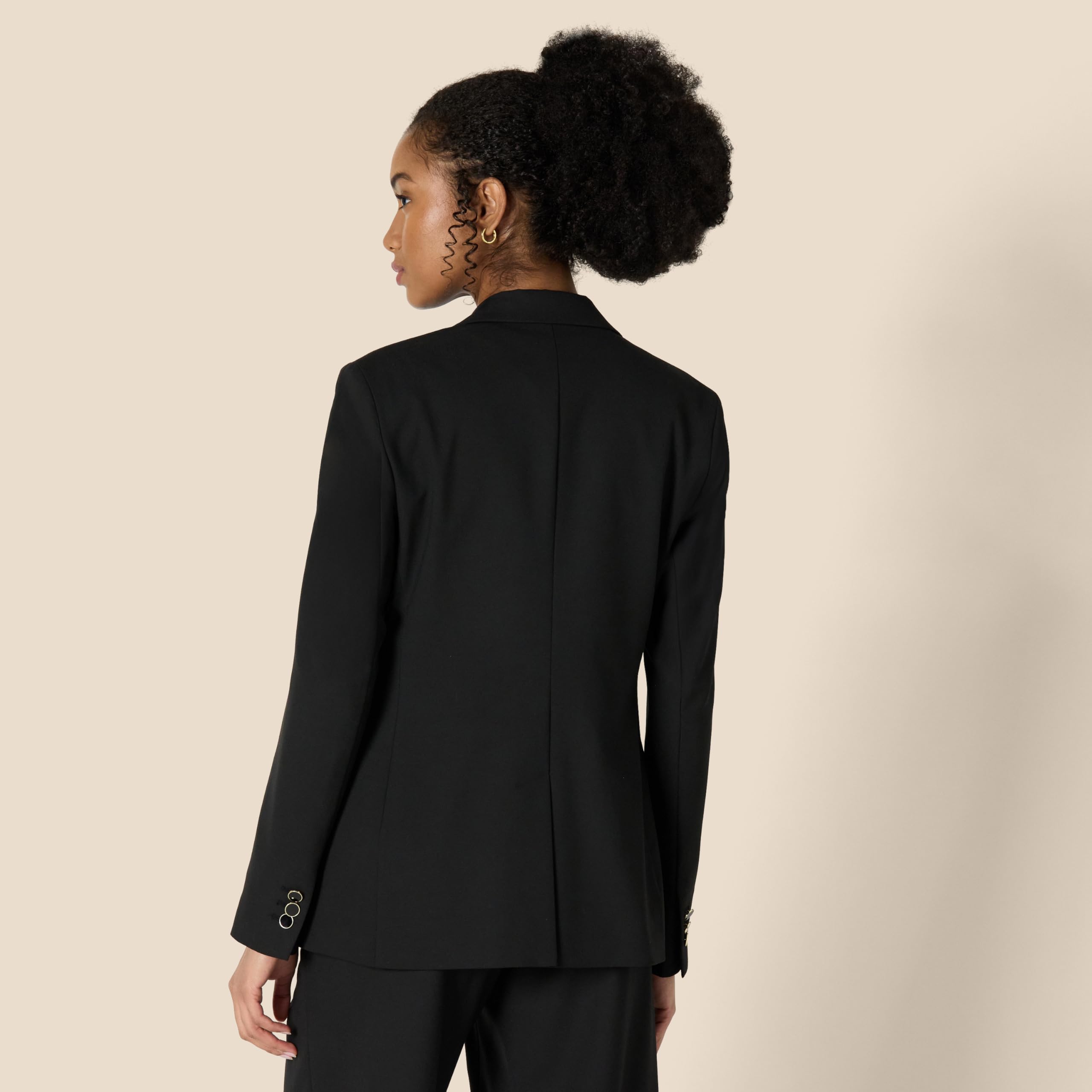 Amazon Essentials Damen Einreihiger Gewebter Blazer, Normale Passform