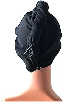 Vista 5 de Elizabeth Roberts Toalla de pelo 100 % algodón, estilo turbante esencial, para mujeres y hombres, todo tipo de cabello y estilos, aguamarina