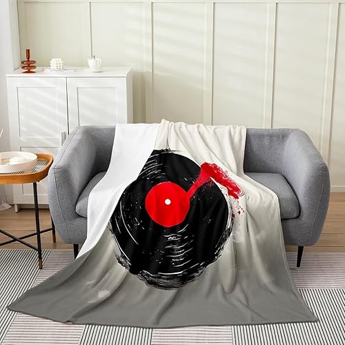 Miniatura 9 de jejeloiu Manta de felpa con estampado de radio Boombox, para niños y niñas, tamaño Queen de 90 x 90 pulgadas, radio retro para todas las estaciones,