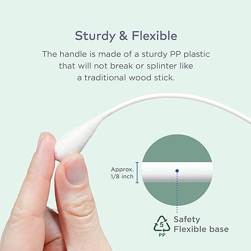 Miniatura 4 de Hisopos de algodón para perros y gatos, limpiador de oídos para gatos y perros, hisopo de algodón largo, kit de limpieza de orejas de gato y perro