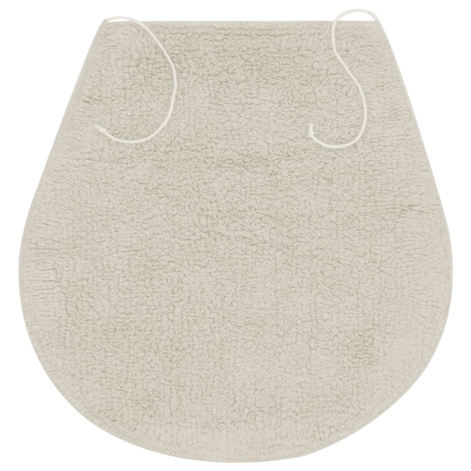 Gecheer Set di 3 tappetini da bagno, set di tappeti da bagno, tappetino da bagno con telaio e tappetino per WC in cotone, antistatico, facile da pulire