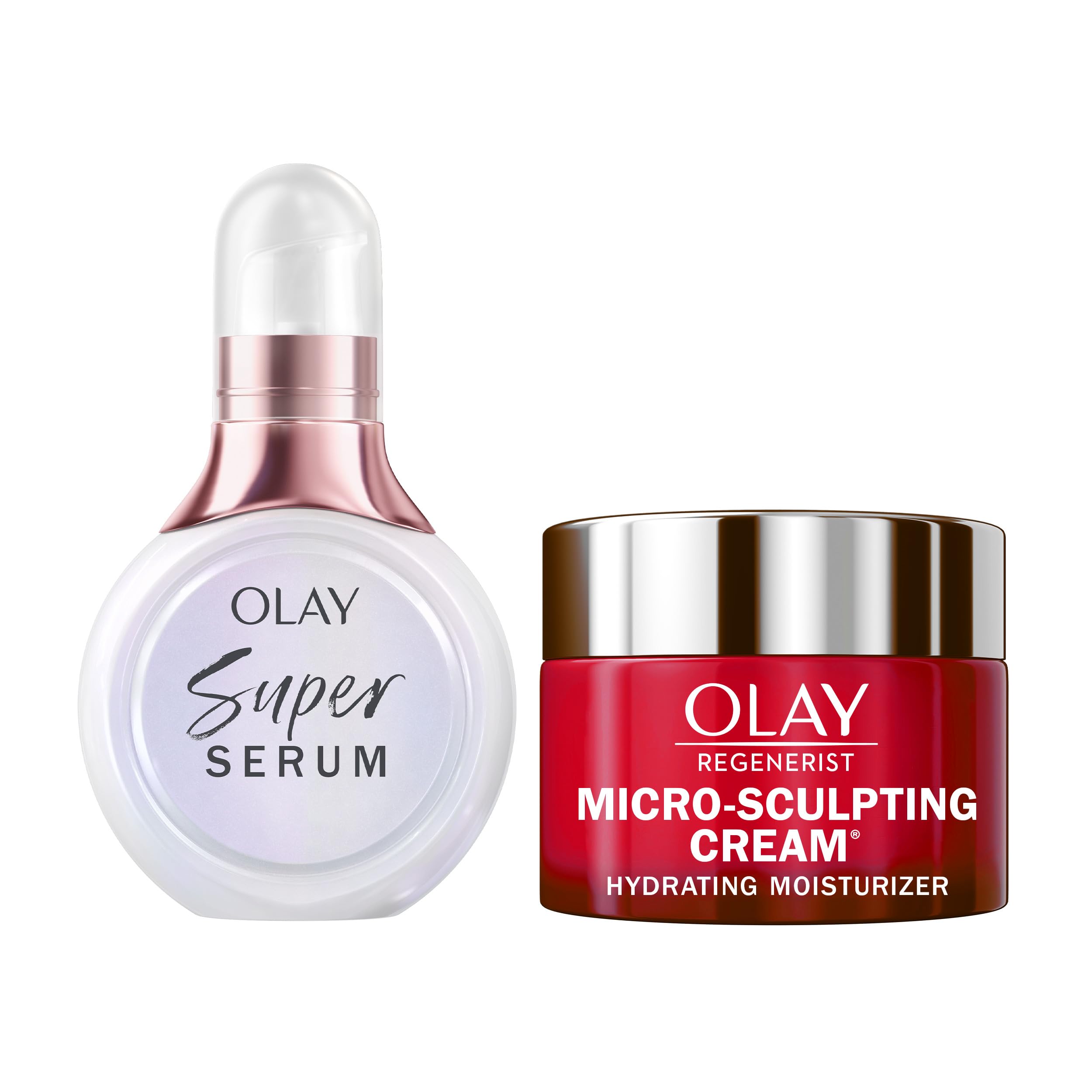 Olay Super Serum and Regenerist Micro-Sculpting Cream Mini Duo