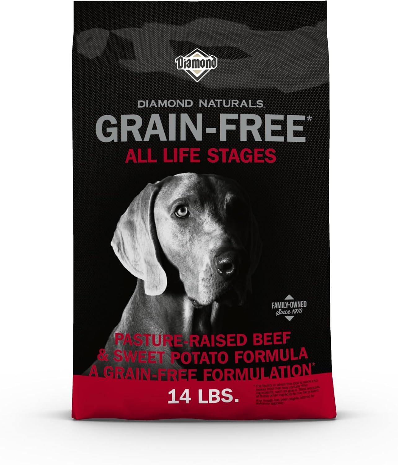Diamond Naturals Grain Free Real Meat Recipe Premium Dry Dog Food With Real Pasture Raised Beef 28Lb