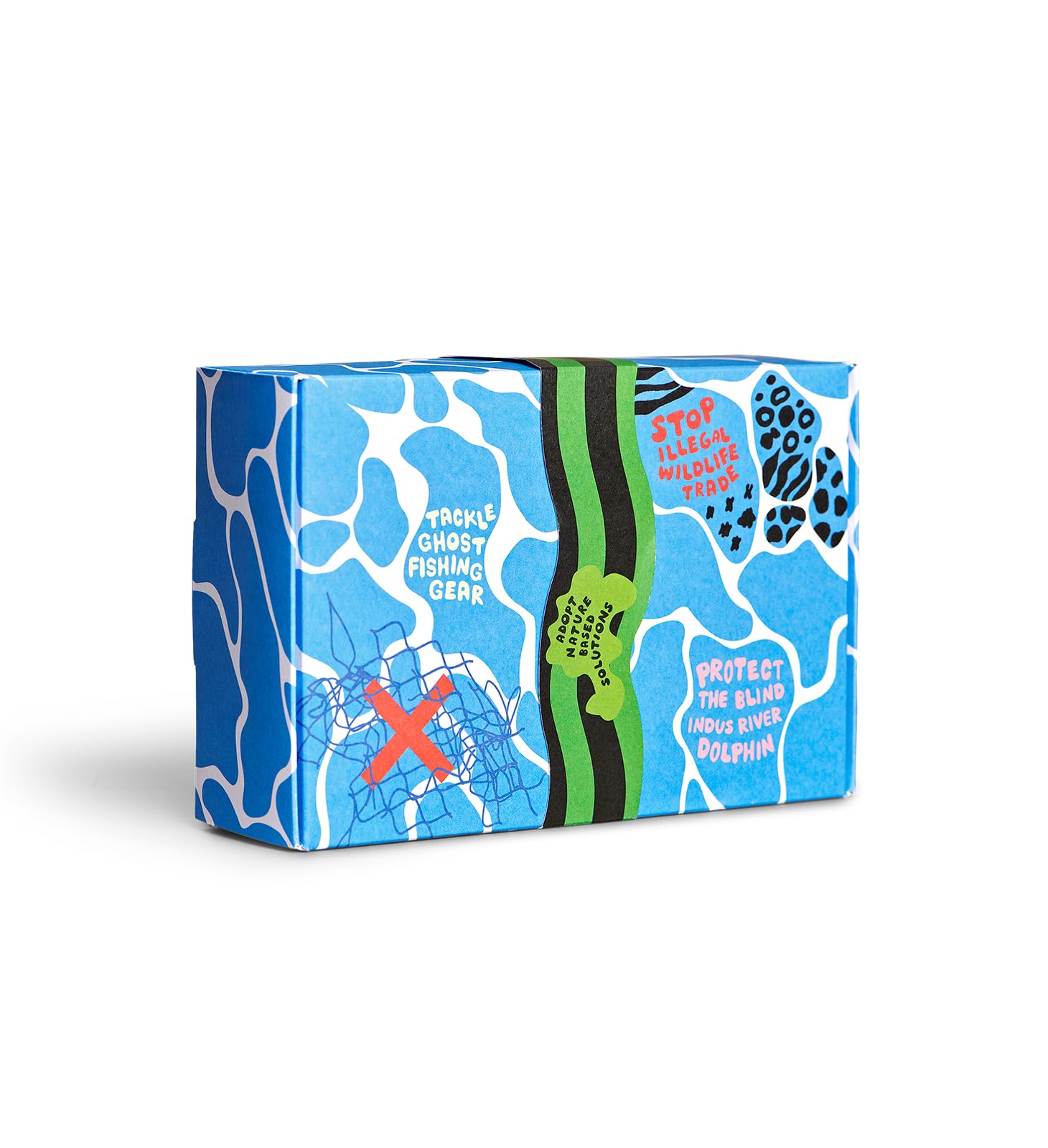 Happy Socks Calcetines Azules – Calcetines de Algodón en Divertidas Cajas de Regalo – Calcetines para Hombre y Mujer