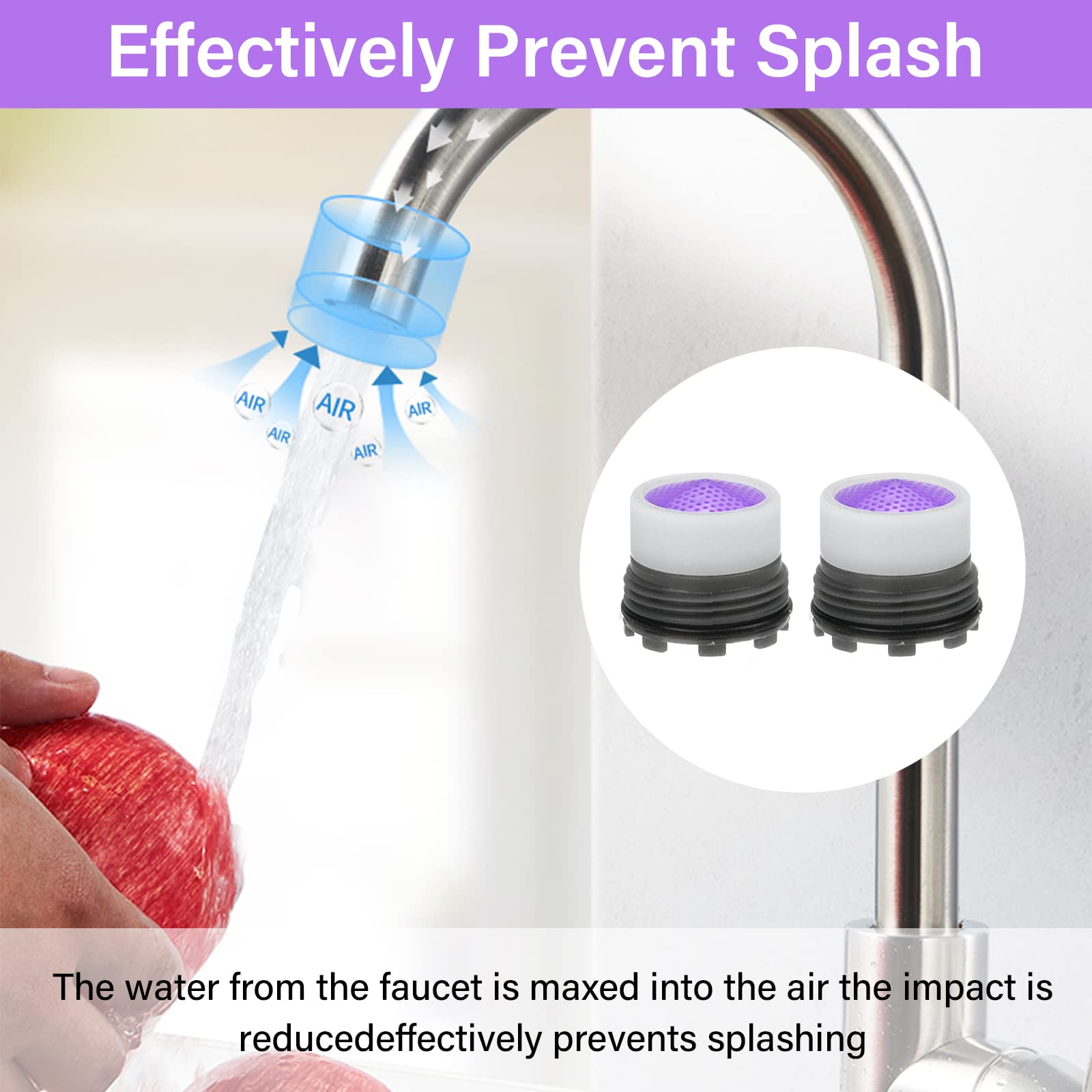 Aeratore Rubinetto M16 Filettatura, Rompigetto Rubinetto, Filtri Rubinetti Lavandino con 2 Chiavi, Filtro Rubinetto Acqua per Cucina Bagno