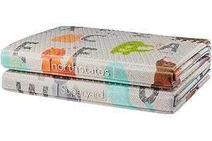 Toddleroo by North States Extra Large Foldable Baby Play Mat with ABCs...