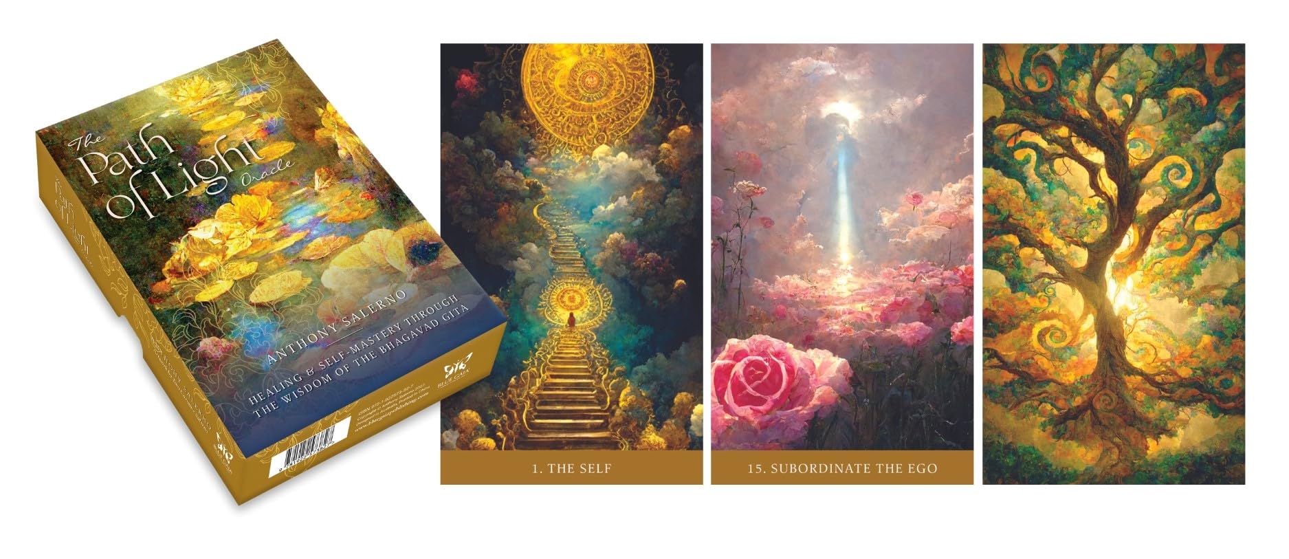 Path of Light Oracle: Healing & Self-Mastery Through the Wisdom of the Bhagavad Gita - 39 cards & 160pp guidebook
