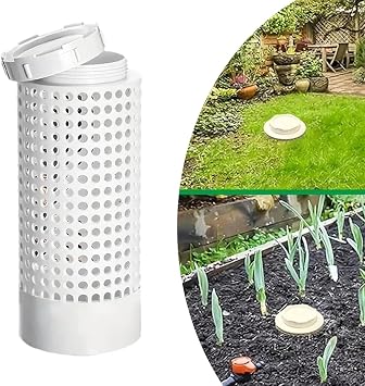 1/3pcs Worm Composter Ventilated In ground Worm Farm Composter 12x6x6 inches 110mm Round Food Waste Worm Composting Bin with Lid Compost Bin Outdoor for Garden, Yard (3 pcs)