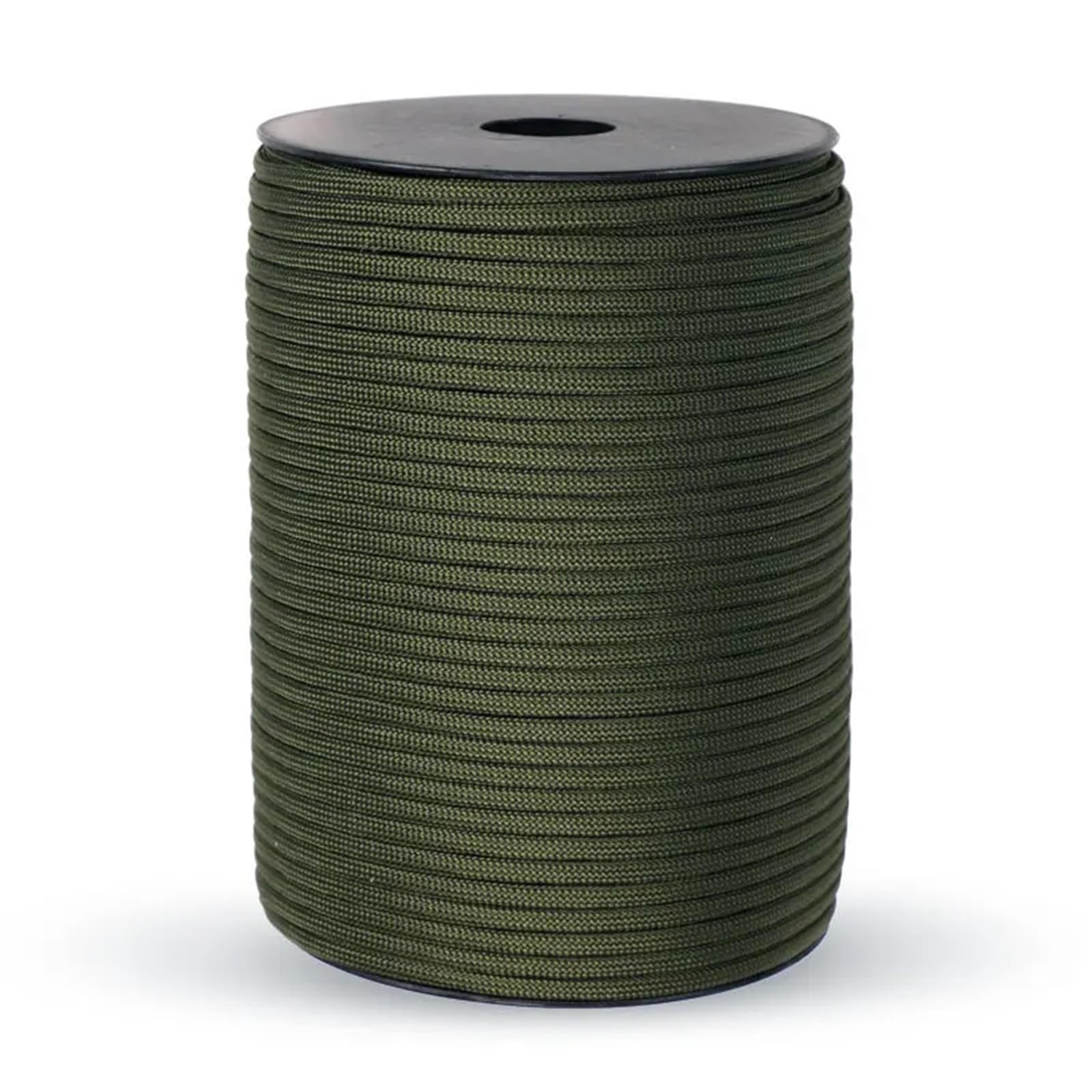 Paracord Paracord-Seil, 30/50/100 m, Achsseil, Standard-9-adriges, 4 mm, Outdoor-Fallschirmschnur, Survival-Regenschirm, Zelt, Umhängeband(Green,100M)