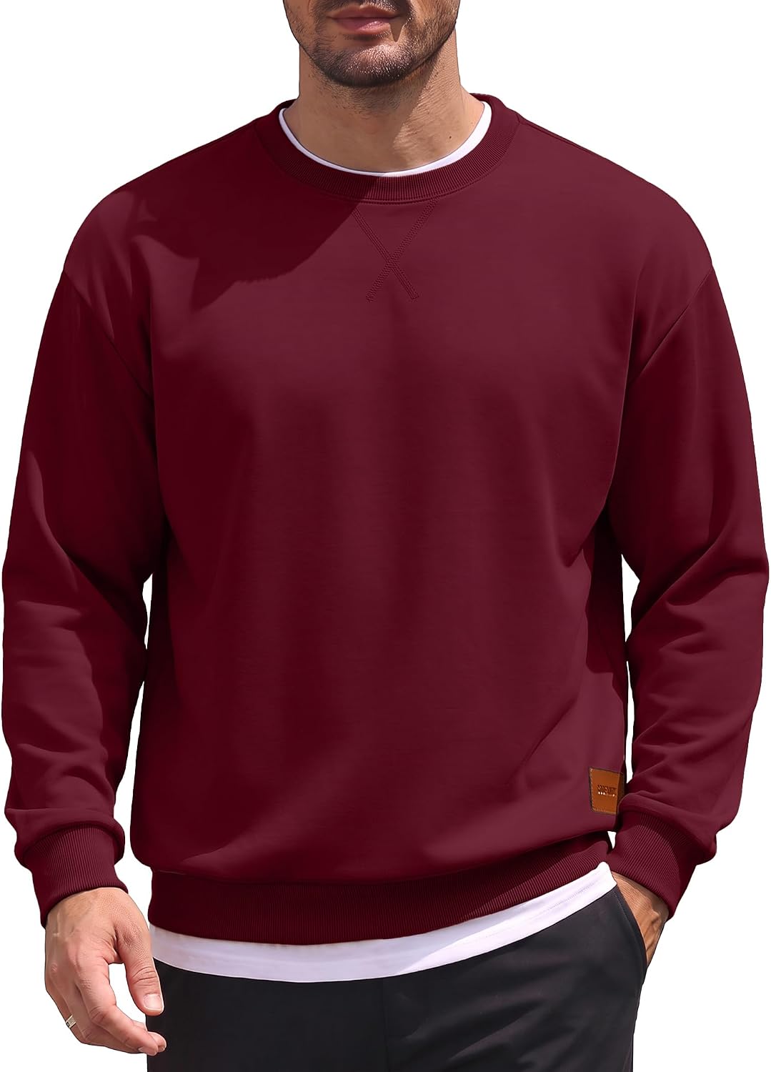 COOFANDY Men's Sweatshirt Casual Long Sleeve Crewneck Pullovers Sweatshirt