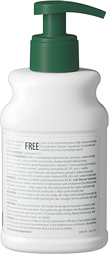 Miniatura 9 de Champú DOUXO S3 SEB, contiene 0.5% de Ophytrium, control de olor y seboregulador, para piel grasa a escamosa, seborrea, para perros y gatos, 6.7 fl.