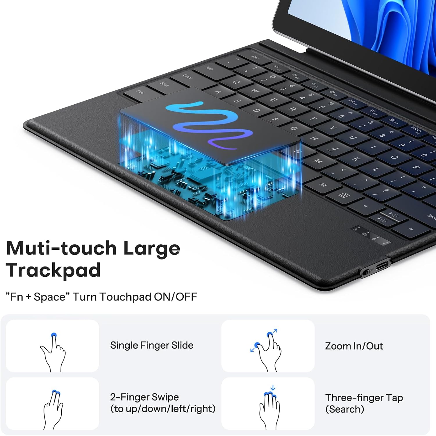 TECURS Bluetooth Keyboard for Microsoft Surface Pro 7/7+/6/5/4/3 12.3 inch 7 71Tp3sUtSNL. AC SL1500
