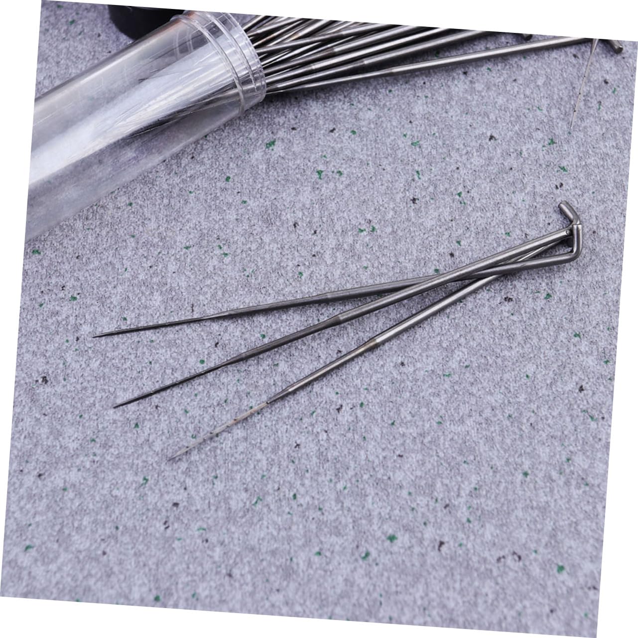 ARTIBETTER 1 Set Needle Felting Includes Embroidery Needles Fine Coarse Ergonomic Grip Tools and Storage Bottle for Craft Projects and Home Decor