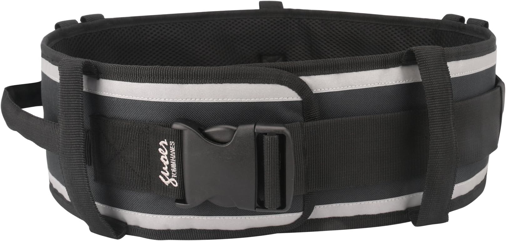 Tommhanes Transfer Belt Gait Belt Mobility Assistance Belt Multifunctional Nursing Belt One Size Fits Waist Sizes 26"-52" Multicolor (BLACK)