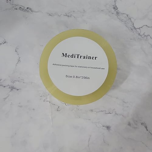 MediTrainer Adhesive packing tape for stationery or household use Clear and traceless, transparent tape 0.8*256in