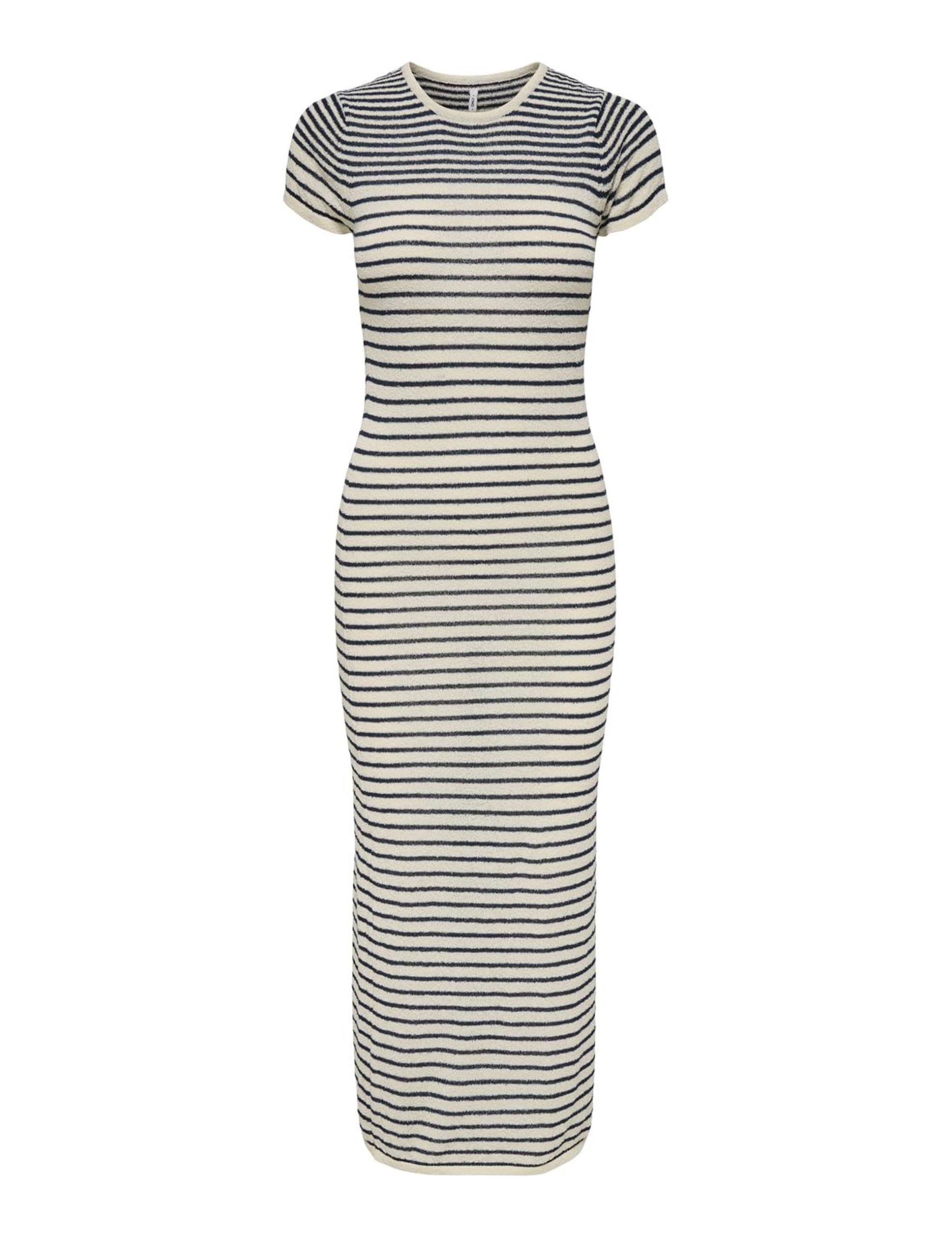 Onlmia SS O-Neck Dress CC KNT, Egret, L