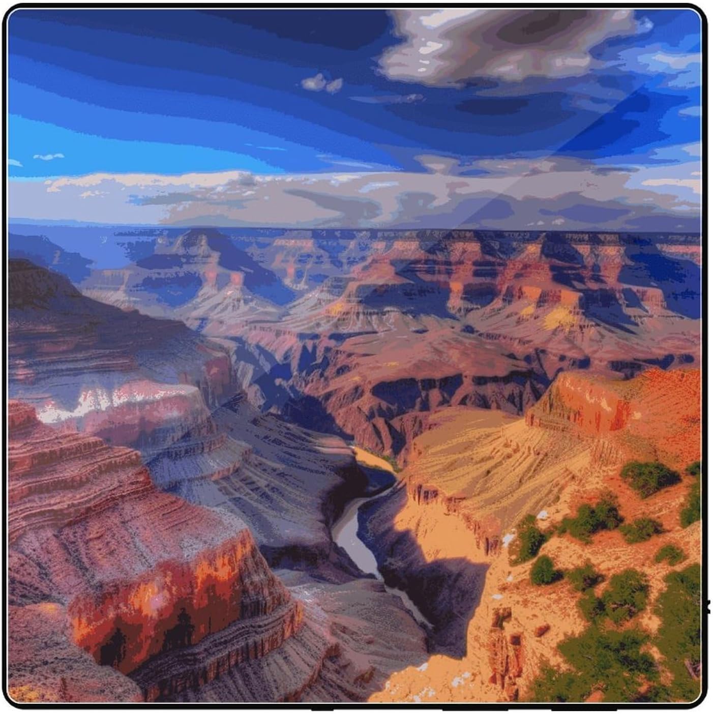 Beauty Grand Canyon Music Refrigerator Sticker