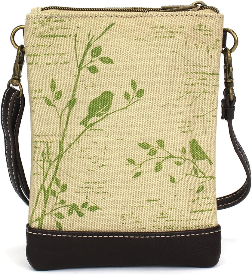 CHALA Double Pocket Xbody Women RFID Protected Canvas Crossody Purse with Adjustable Strap | Double Pocket, Xbody, RFID Protected, Adjustable Strap - Image 3