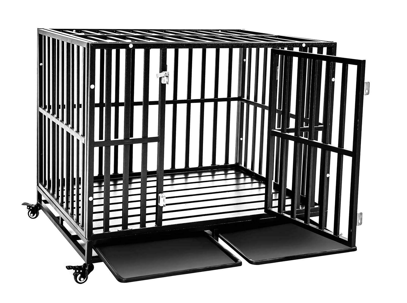 Buy DYAO Heavy Duty Dog Crate Cage, Strong Metal Dog Kennel and Crate