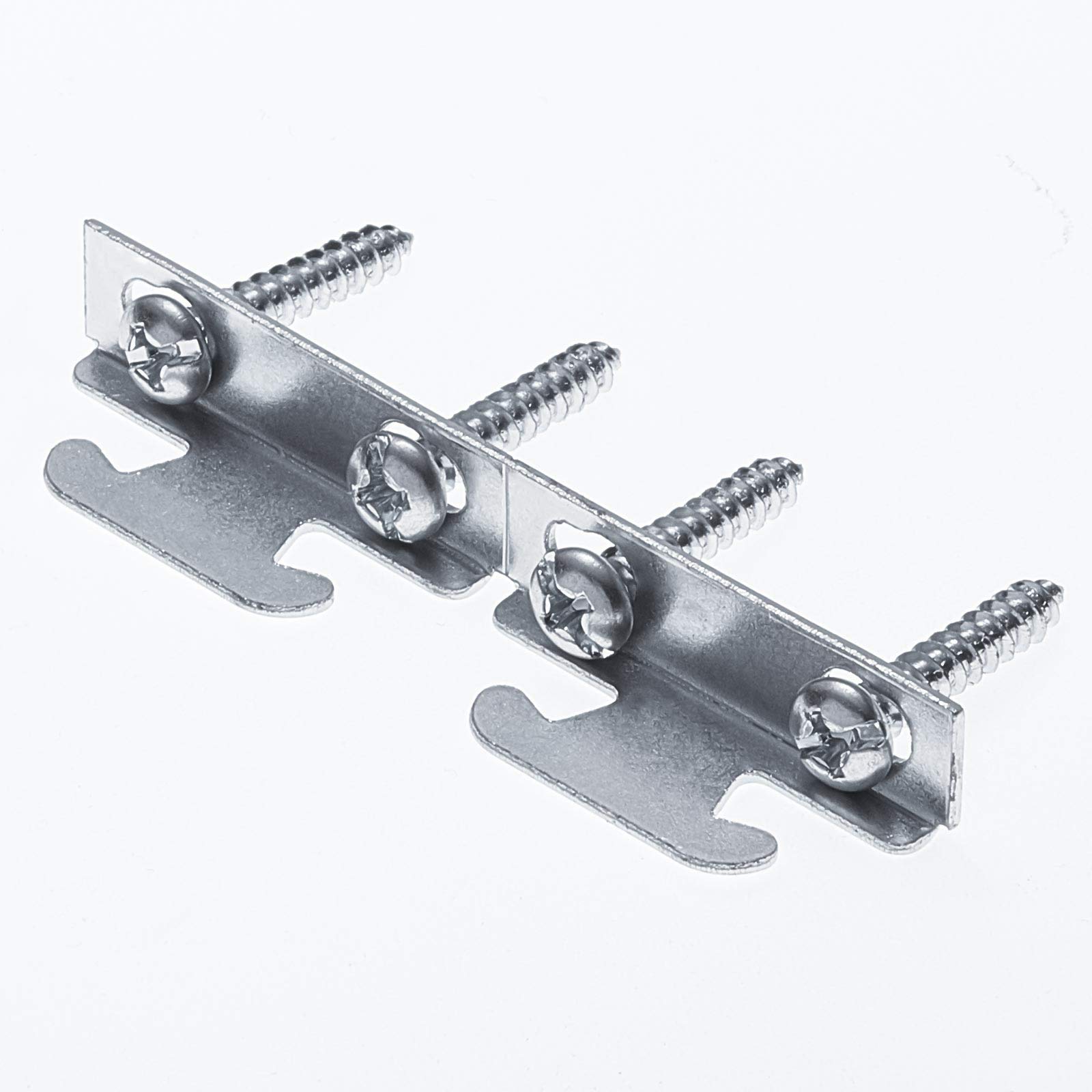 Curtain Rod Brackets - Adjustable Sets with Screws -4