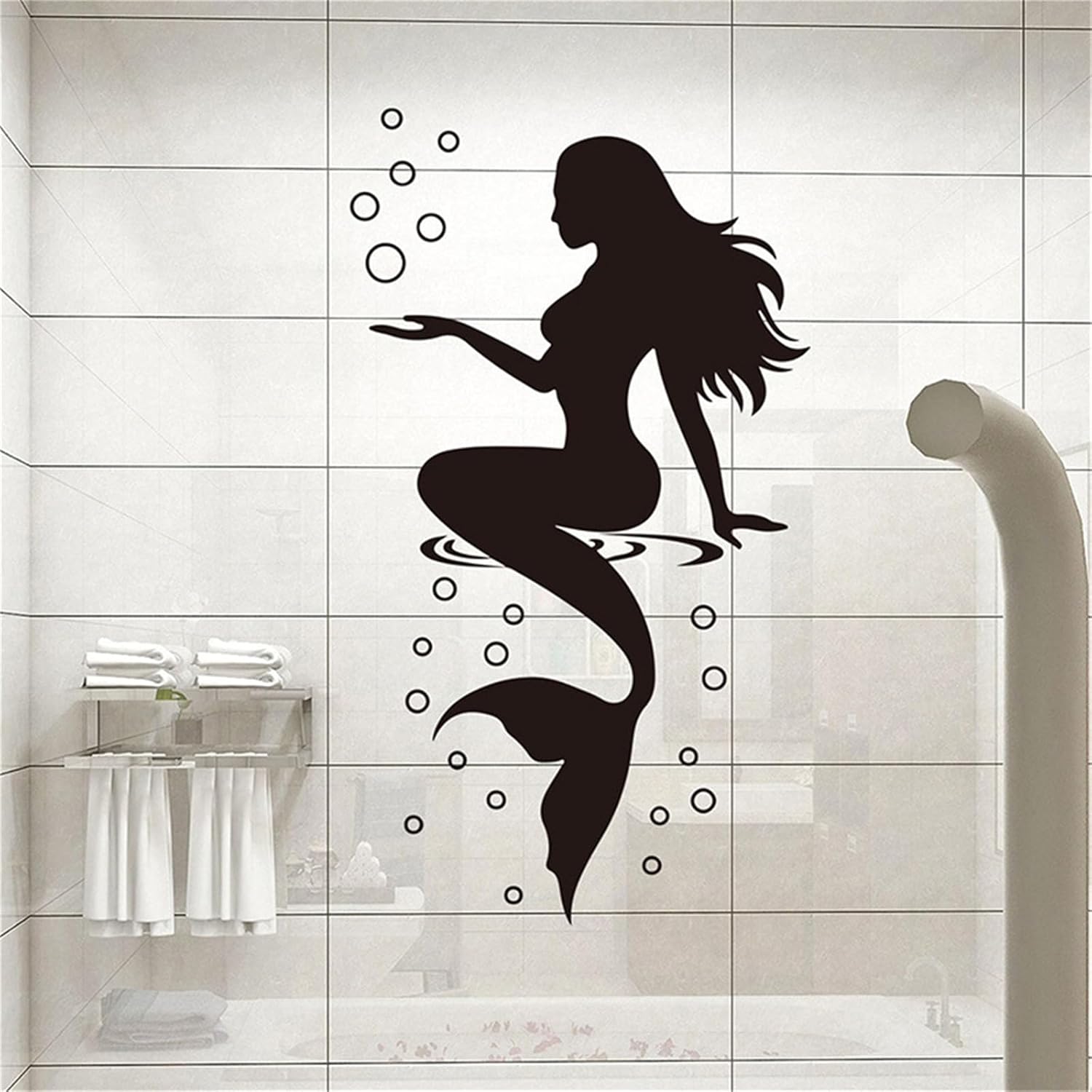 Amazon.com: WOHAHA Mermaid Wall Decals Creative Mermaid Wall Stickers