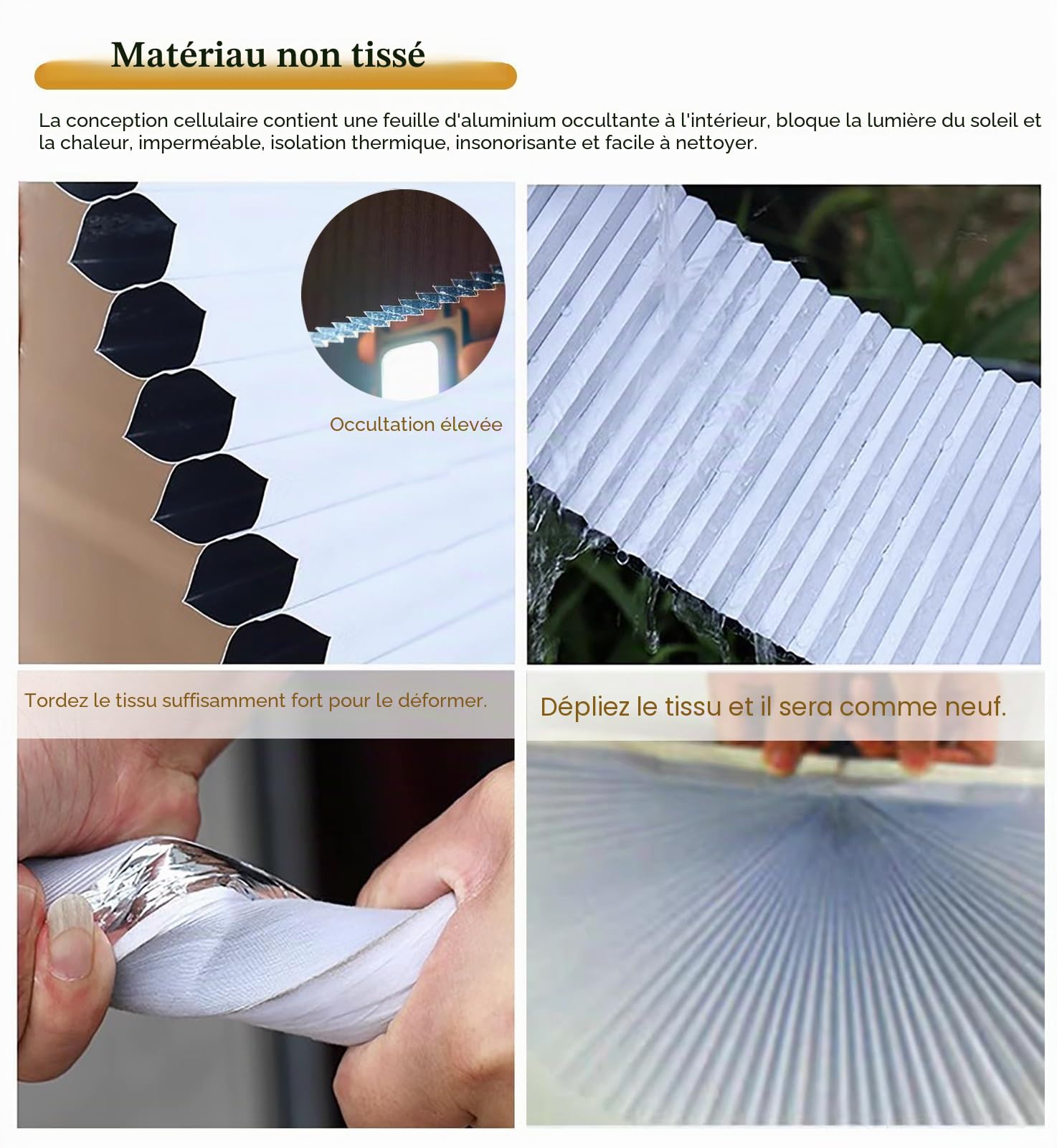 Porte Accordéon Interieur Porte Pliante Intérieure Pliante avec Poignée, Portes Accordéon Coulissantes Sans Perçage pour Grange / Cellier, Porte Pliante Non Tissée pour Garde-manger Occultante(32x80in