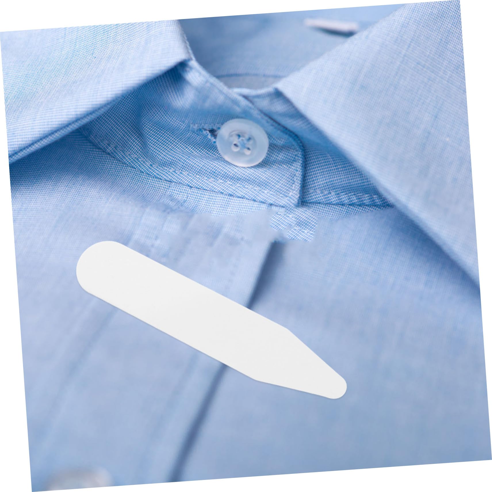CALLARON Men's Shirt Stays 50.8x10x0.8mm Plastic Collar Dress Shirt Collar Inserts Collar Support for Shirts