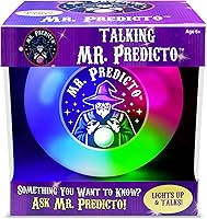 Vista 1 de Talking Mr. Predicto Fortune Telling Ball - Ask a Question & He Speaks Your Answer Out Loud - Color Changing Plastic Crystal Ball Toy with 30+
