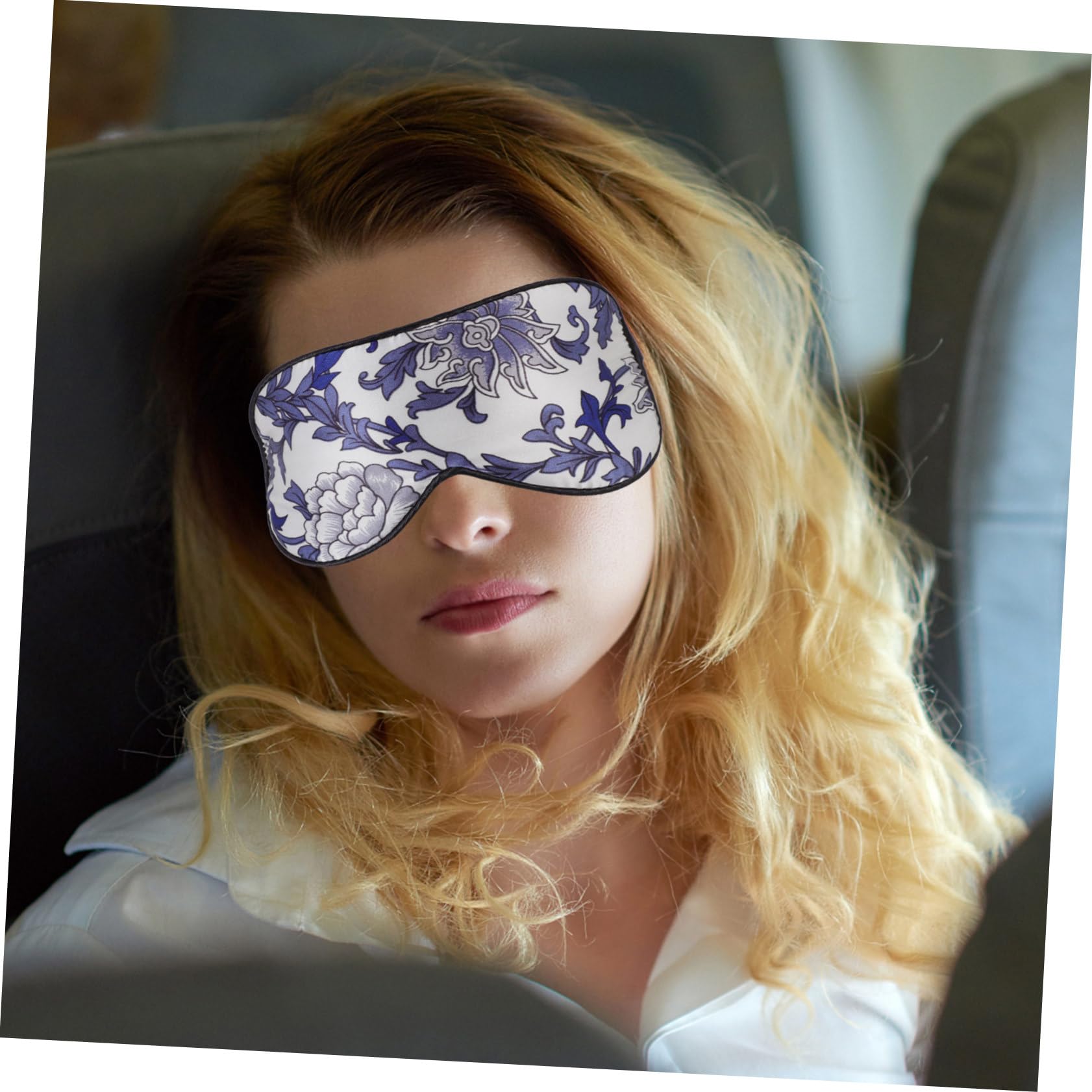 GLEAVI 5piezas De De Seda Natural Para Bloquear Luz y Relajar Para Dormir y Azul