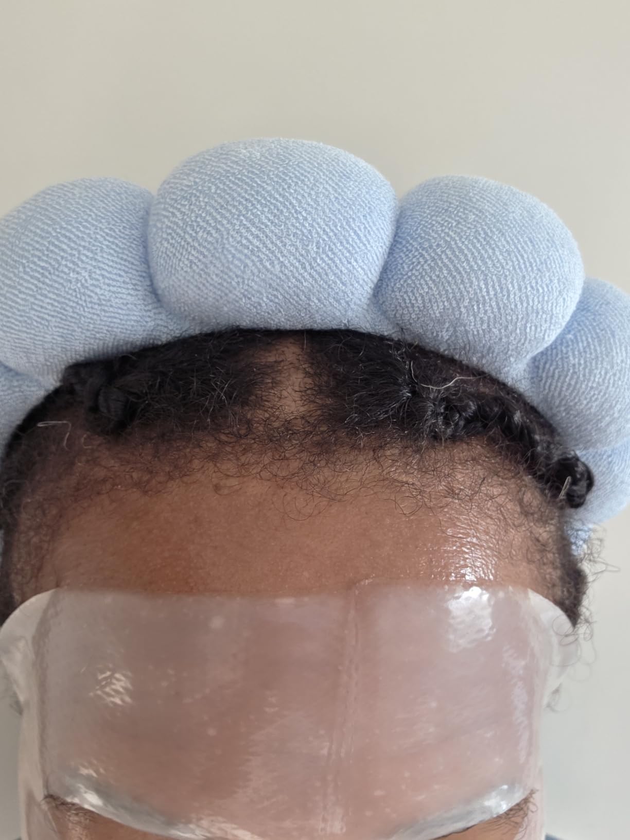 KYHYFJMD Spa Headbands for Washing Face Soft Puffy Bubble Headbands Wristband for Women Girls Makeup Skin Care Facial Beauty Shower Towel Hairband