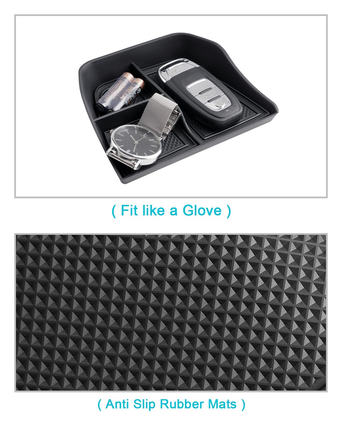 CDEFG Compatible avec Renault Megane E-Tech/Scenic E-Tech 2022-2025 2026 Accoudoir + Console Centrale Organisateur Boîte de Rangement Megane E-Tech Rangement E-Tech 2024 Accessoires