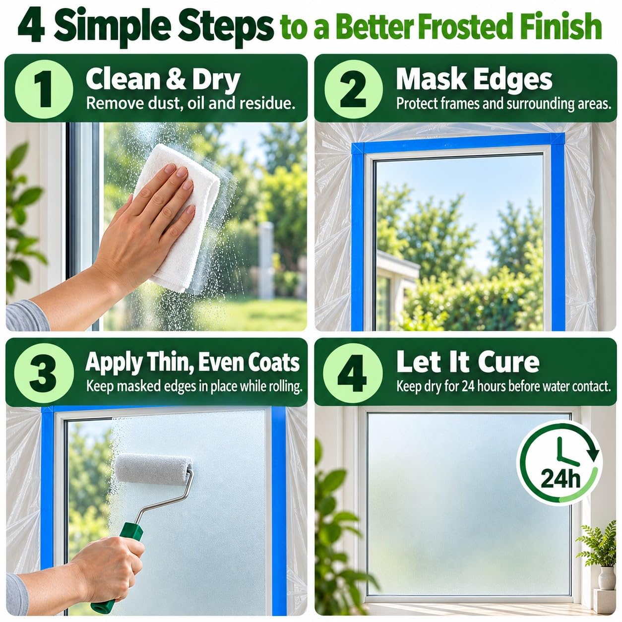 Frosted Glass Paint - Privacy for Doors & Windows -7 Frosted Glass Paint - Privacy for Doors & Windows -7