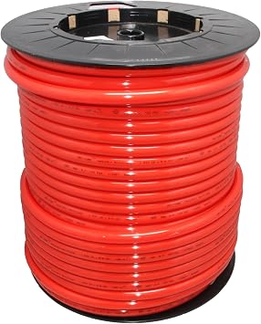 Neo-Pure 3/8" OD LLDPE Polyethylene Tubing 500 ft Roll Red | Flexible and Durable Tubing for Water Filtration, Beverage Dispensing, Plumbing, and Industrial Use