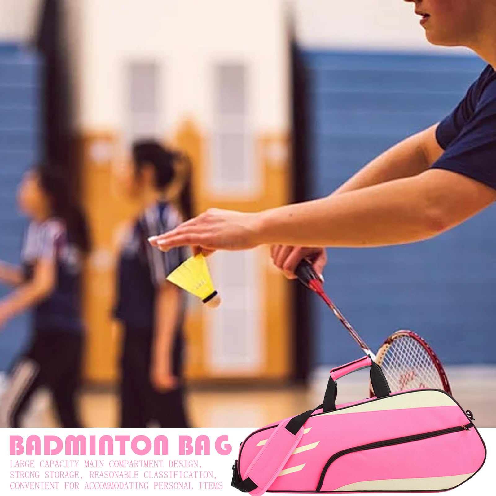Bolsa De Raqueta De Tenis Bolsa De Raqueta De Bádminton, Cubierta De Raquetas De Bádminton, Bolsa De Almacenamiento De Hombro De Protección, Bolsas De Cubierta De Múltiples Raquetas, Fundas De Equipo