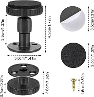 Zocipro Állítható Bútorláb Szett 4 db, 27-45 mm Magasság Állítható Fekete Láb 3M Ragasztóval Asztal Szekrény Bútor 3