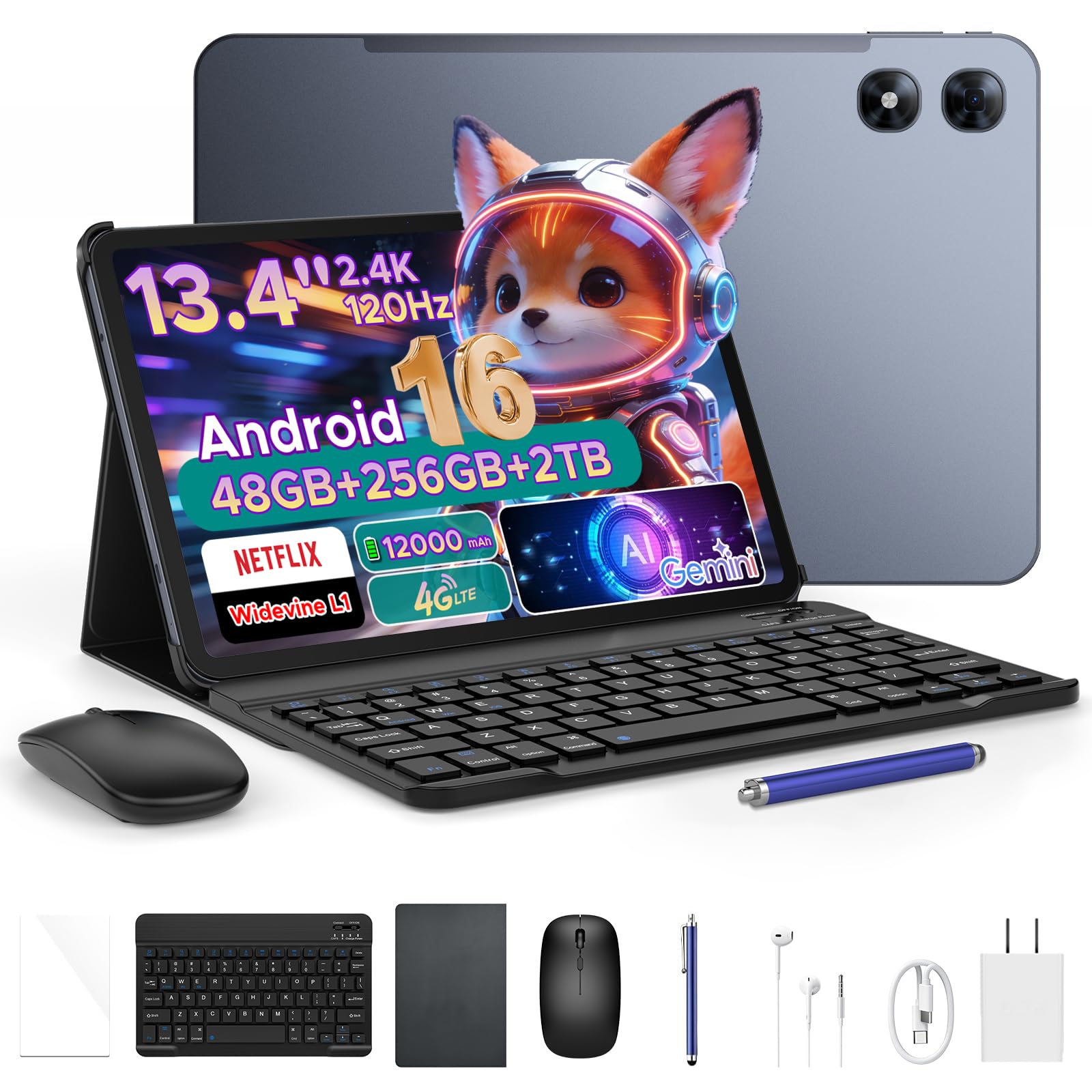 新品未開封 Android16 タブレット 本体 13インチ カメラ搭載 高性能 Amazon.co.jp: 【2026新登場 Android16 タブレット 13.4インチインチ