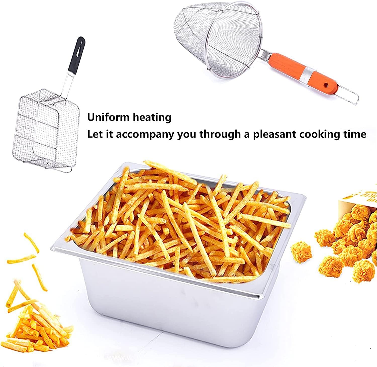 Cestello Friggitrice Cestino Patatine Fritte Cesto Di - Foto 7