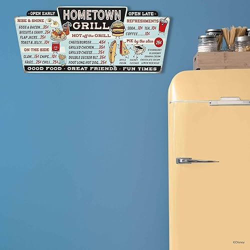 Miniatura 6 de Hometown Grill Menu Decoración de pared de metal  Cartel de menú grande envejecido para cocina o comedor