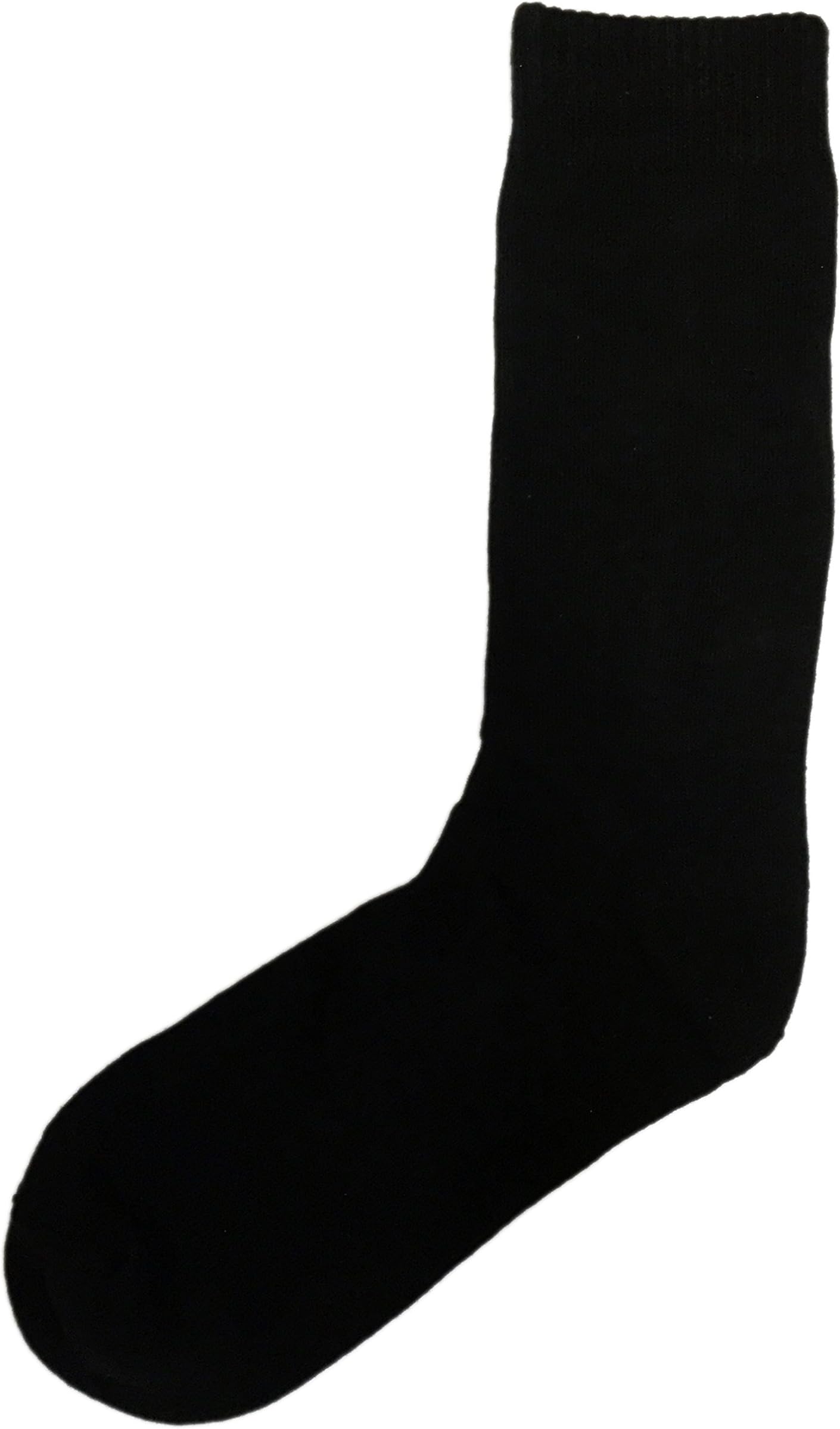 World's Best Cotton Dress Socks by LA Supply (Over-the-calf) (6 Pack) (Black)
