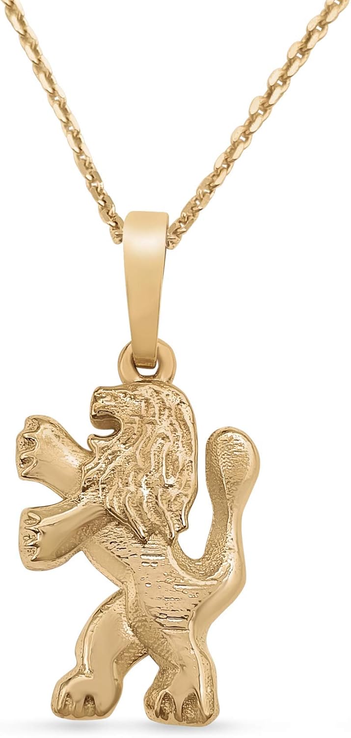 14K Yellow Gold Lion of Judah Pendant