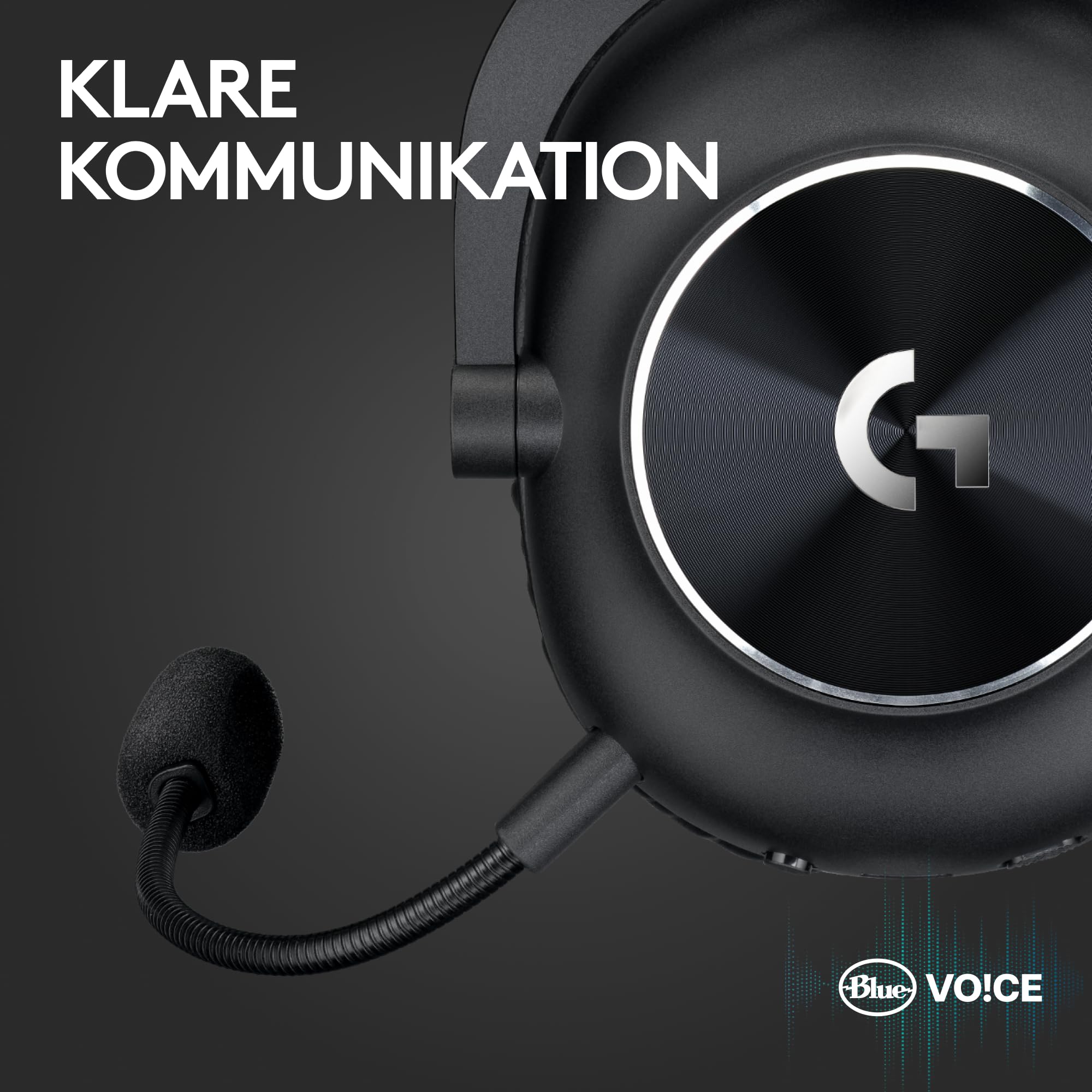 Logitech G PRO X 2 Lightspeed Wireless Gaming Headset, abnehmbares Boom-Mic, 50-mm-Graphen-Treiber, DTS:X 2.0–7.1 Surround, Bluetooth/USB/3,5 mm Aux, PC, PS5, PS4, Nintendo Switch - Schwarz