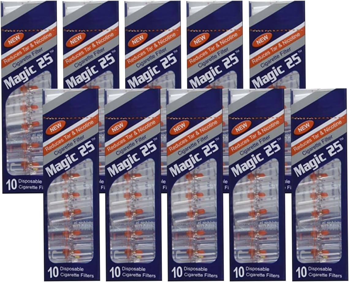 Cigarette Filters (10 Packs) 100 Filters