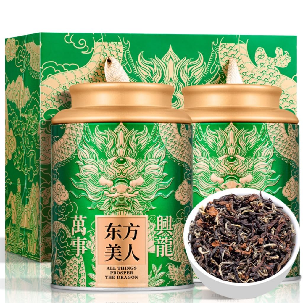 Najwyższej Jakości Chińska Herbata Baihao-Oolong | Naturalny Aromat Owoców I Miodu | Bez Dodatków | Chińska Herbata Oolong 250g / 8,82oz