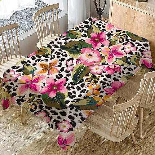 Flower Pattern Tablecloth Table Cover Rectangular Table Cloth Waterproof Picnic Mat Home Kitchen Decor Manteles De Table A3 140x140cm