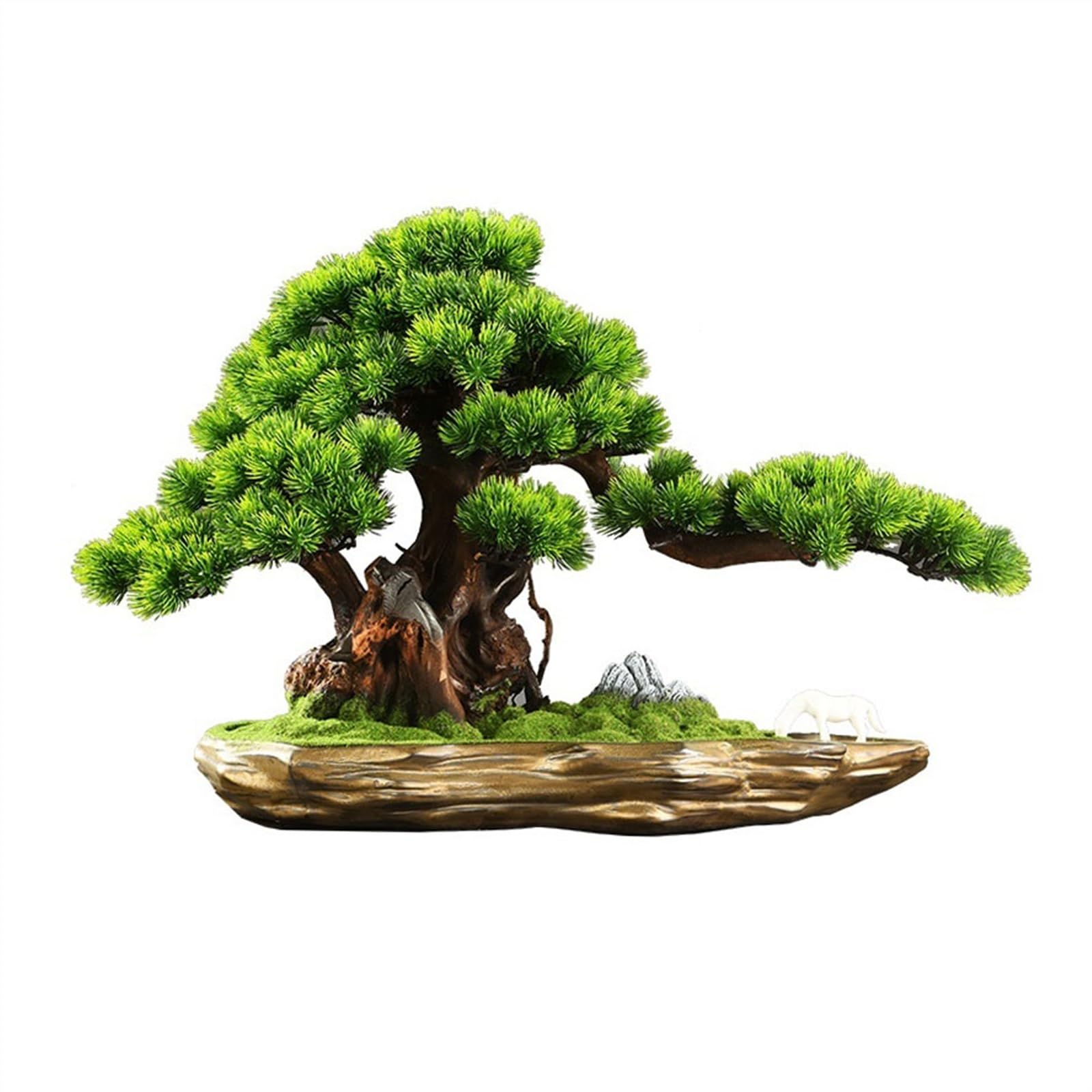 IUokLU Artificial Bonsai Tree Simulation Plant Landscaping Living Room Entryway Office Decorations Greenery Potted Plants Artificial Bonsai Ornaments Artificial Tree