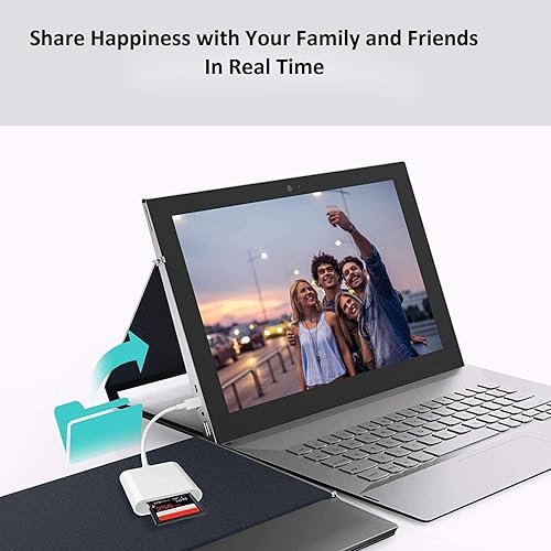 Miniatura 5 de Lector de cámara de tarjetas USB C a SD para iPhone 15, certificado MFi Adaptador de lector de tarjetas de memoria micro SDSD con ranura para