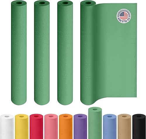 Miniatura 158 de IDL Packaging - Rollo de papel kraft rojo de 36 x 2160 pulgadas (180 pies), hecho en Estados Unidos, grosor 45 libras, arte, envoltura regalos