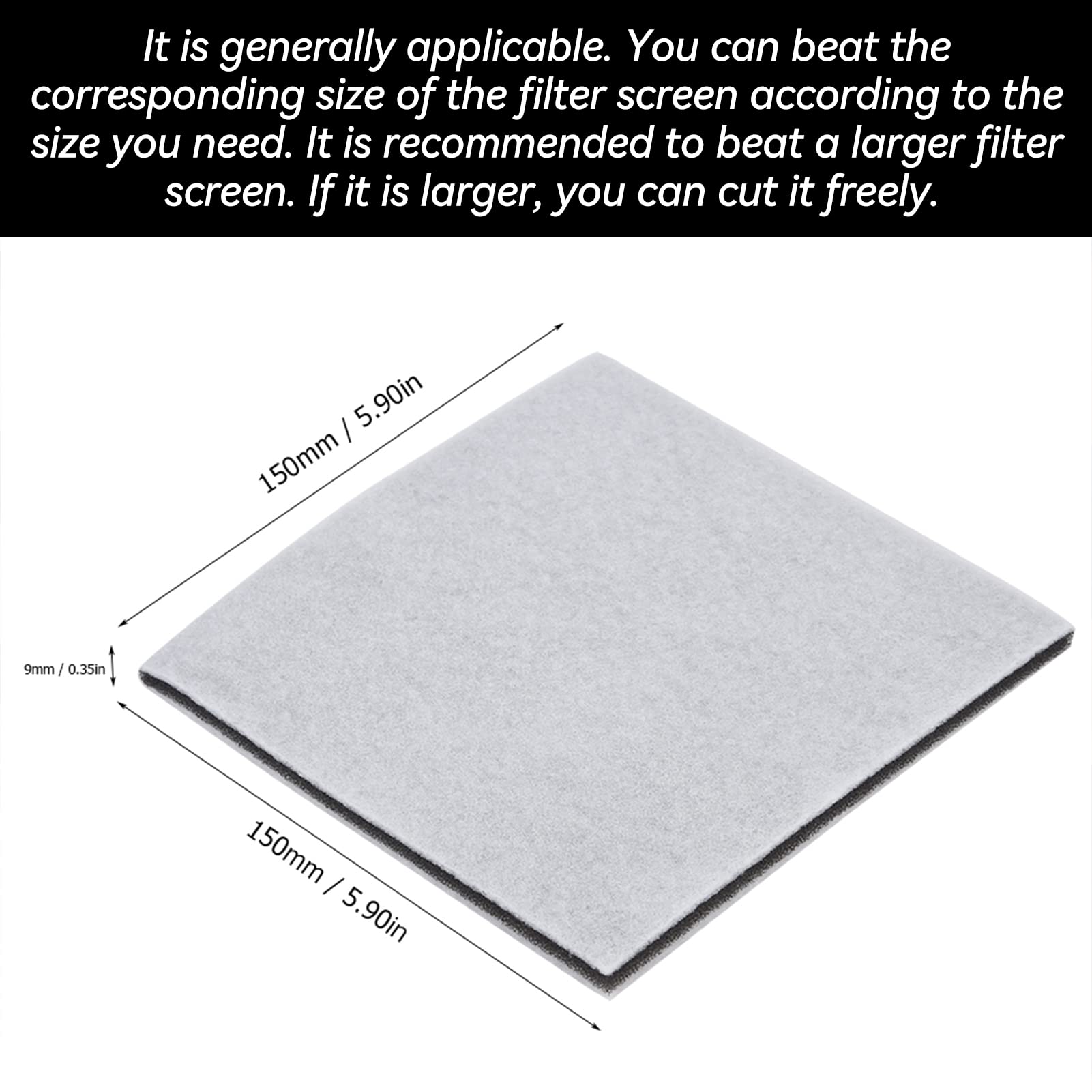 Lot De 20 Microfiltres Universels Blancs 26 X 15 Cm – Découpables Pour Aspirateur, Moteur, échappement – Filtration Poussière