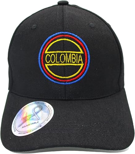 Gorra Negra Béisbol Colombiana Negro, Negro